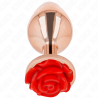 Kink - Plug Anal Or Rose Avec Rose Rouge L